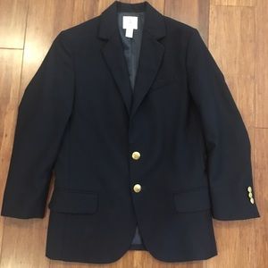 Lands End Boys Navy Uniform Blazer